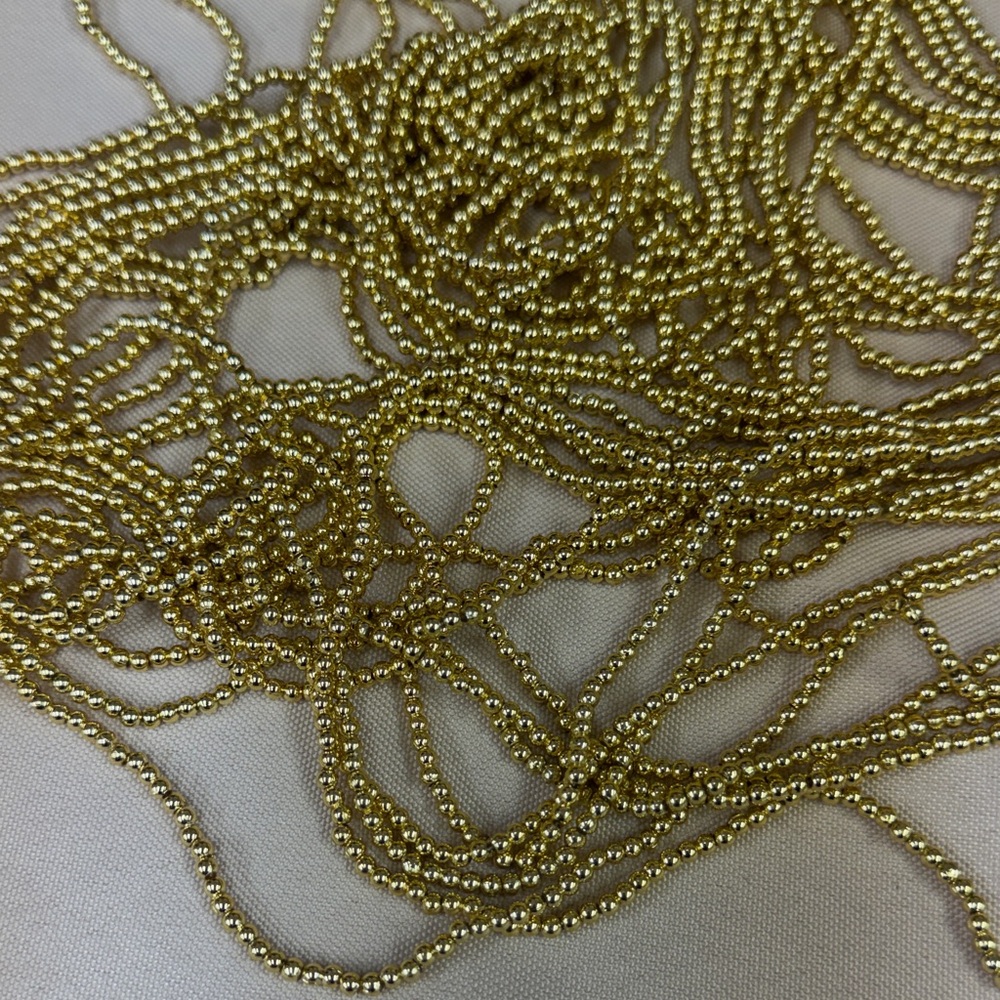 Gold Beaded stretch cording multiple uses all new - Picture 2 of 5
